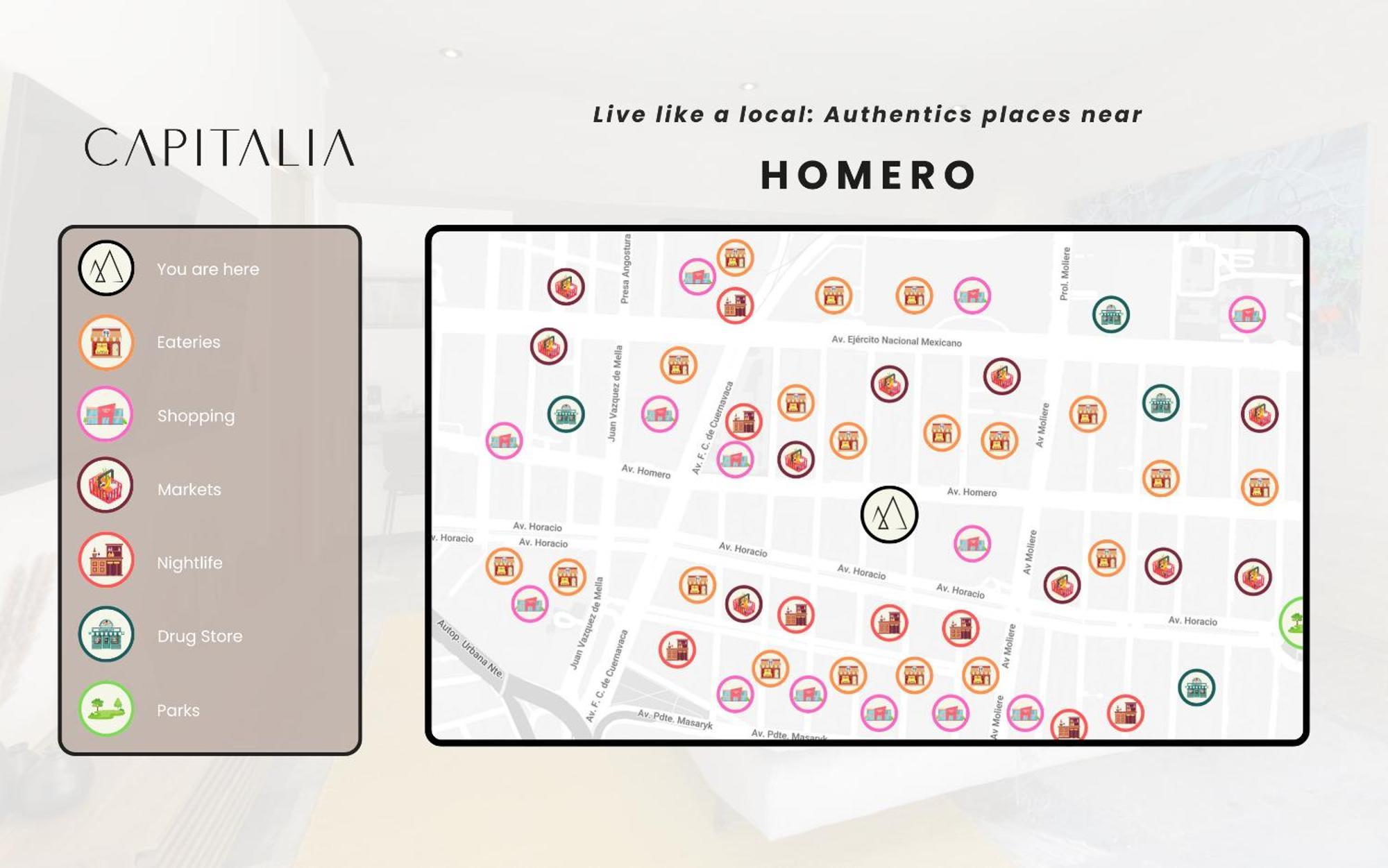 Capitalia - Luxury Apartments - Homero เม็กซิโกซิตี้ ภายนอก รูปภาพ